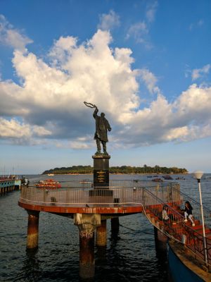 Statue or Rajiv Gandhi in Port Blair