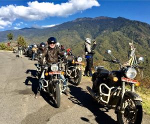 Motorbiking in Bhutan