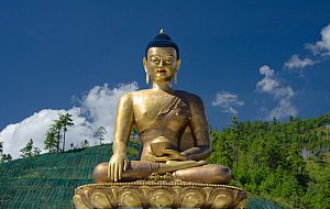 Gigantic Buddha statue in Thimphu