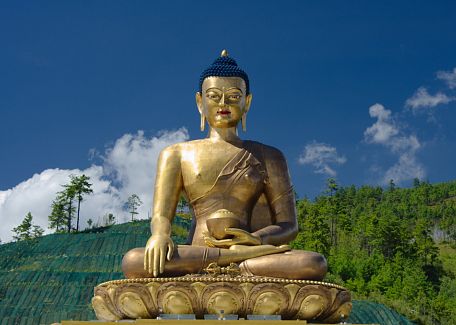 Gigantic Buddha statue in Thimphu